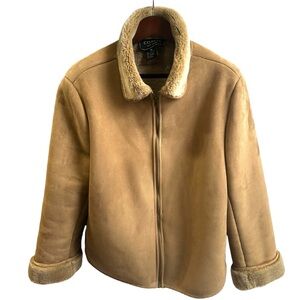 COACO Faux Suede Zip Jacket M